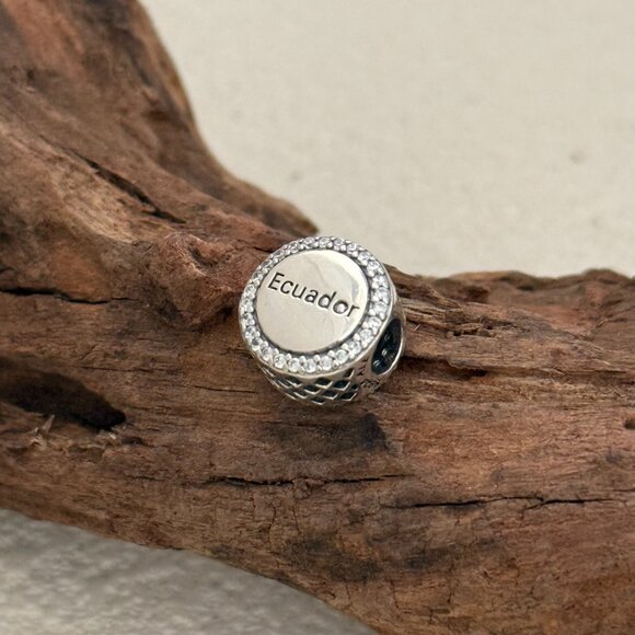 Pandora Ecuador Flag Exclusive Bead S925 Silver Charm For Bracelet - Picture 3 of 4